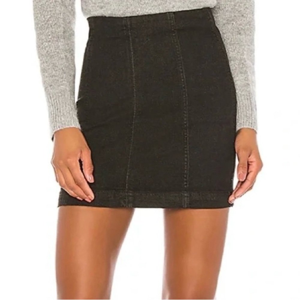 Free People Modern Femme Denim Mini Skirt